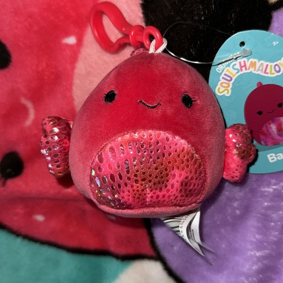 Barella the beta fish squishmallow clip NWT - Picture 3 of 6